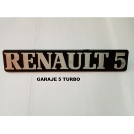 ANAGRAMA LOGO RENAULT 5 ALUMINIO