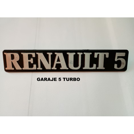 ANAGRAMA LOGO RENAULT 5 ALUMINIO