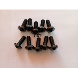 Juego tornillos paragolpes Titanio negro